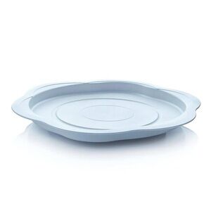 Tupperware White Lazy Susan Serving Tray Spinning base